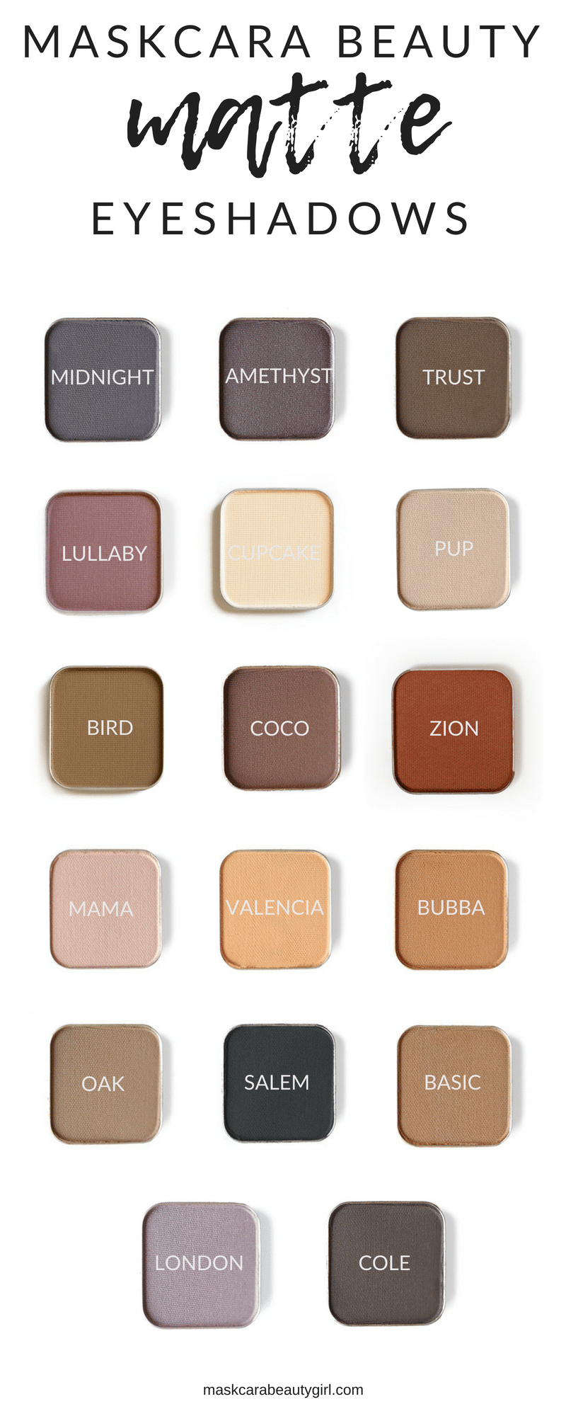 All About Maskcara Eyeshadow