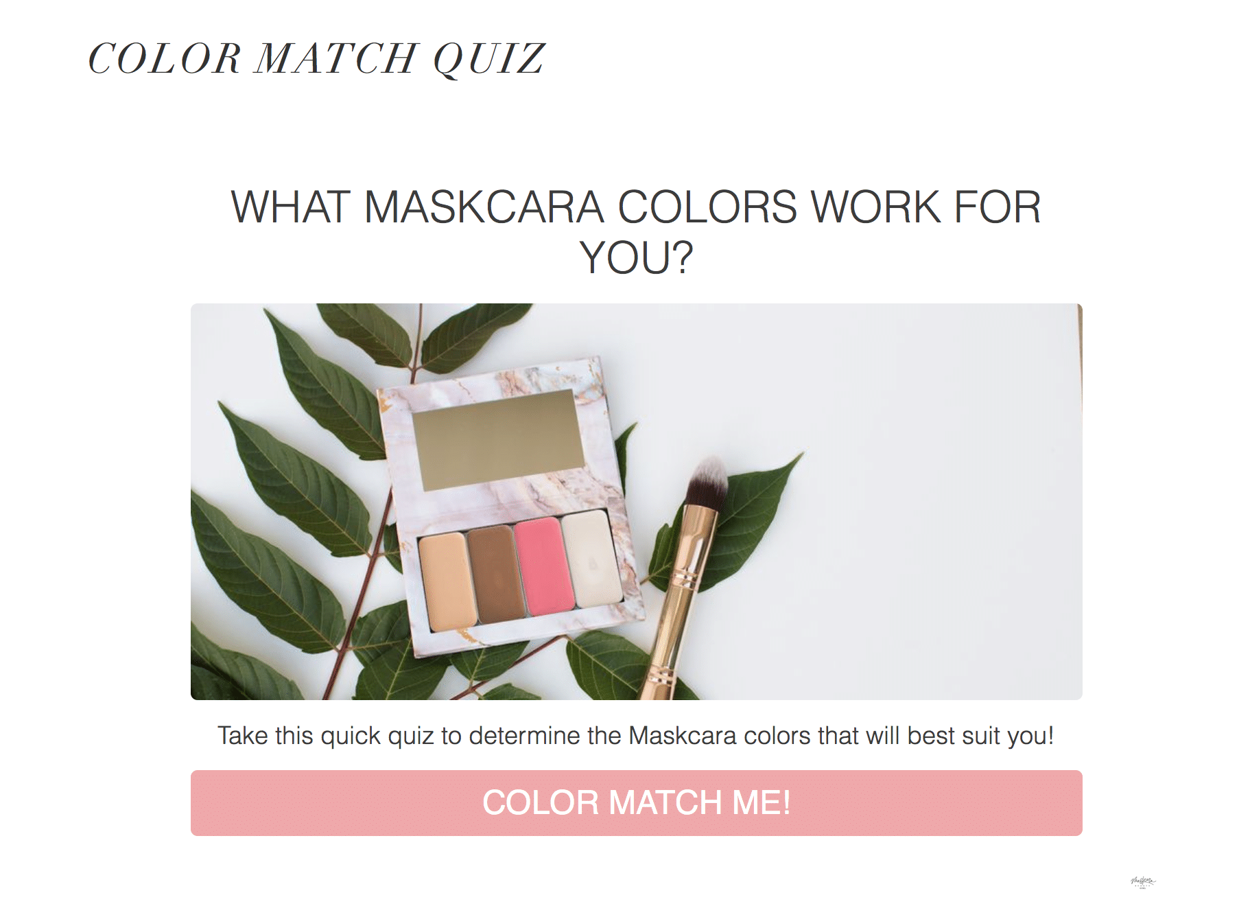 The Correct Way to Do a Maskcara Color Match