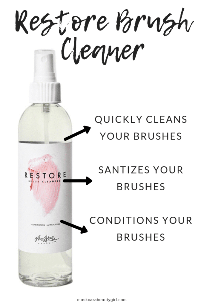 The Best Way to Clean Your Makeup Brushes with Restore Brush Cleaner  at maskcarabeautygirl.com