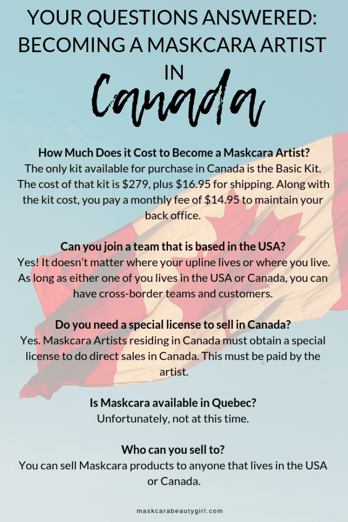 How to Become a Maskcara Artist in Canada at maskcarabeautygirl.com