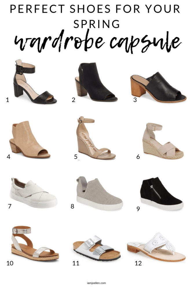 Great Shoes for Spring Capsule at iamjoellen.com