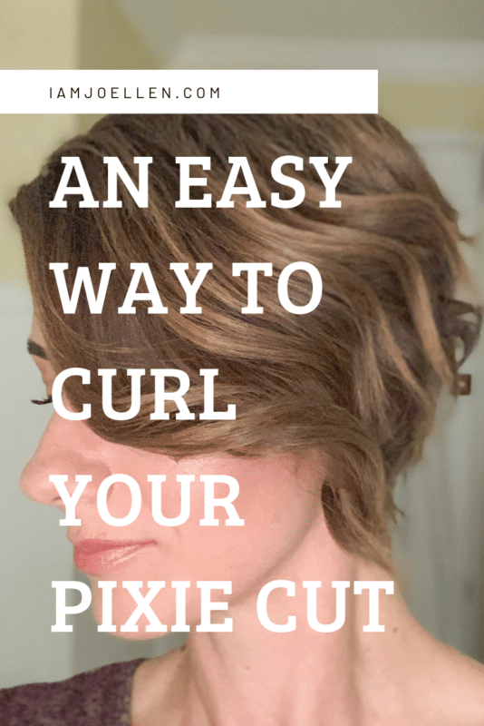 How to Curl a Pixie with a Flat Iron at iamjoellen.com