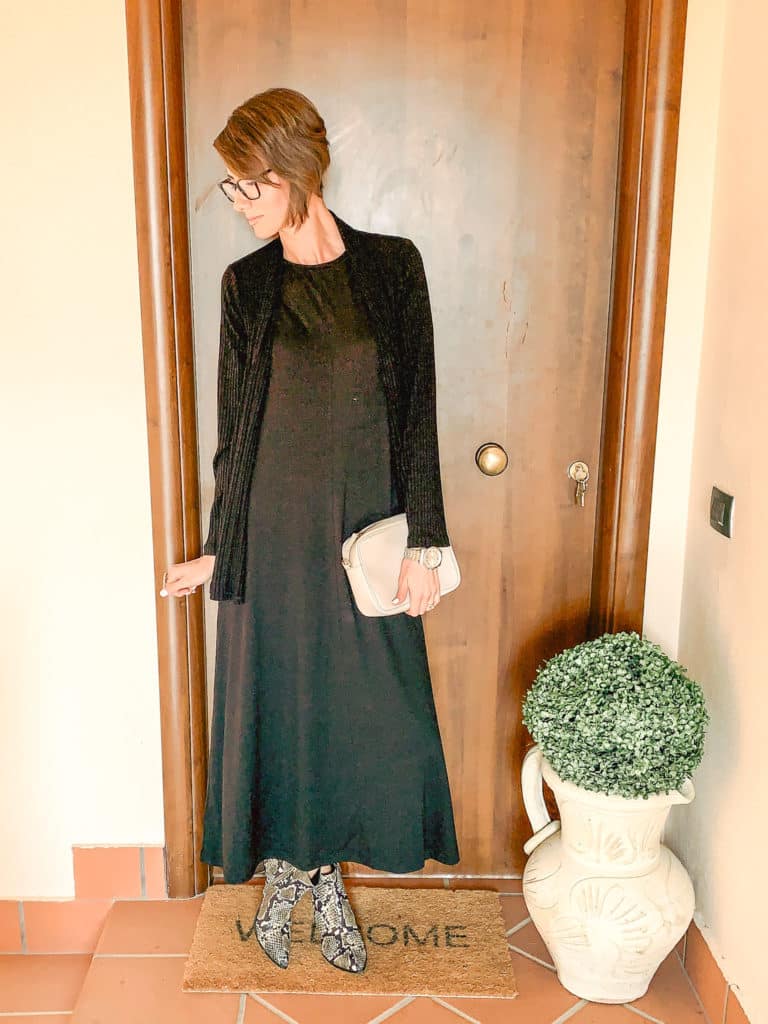 How to Style a Black Maxi Dress