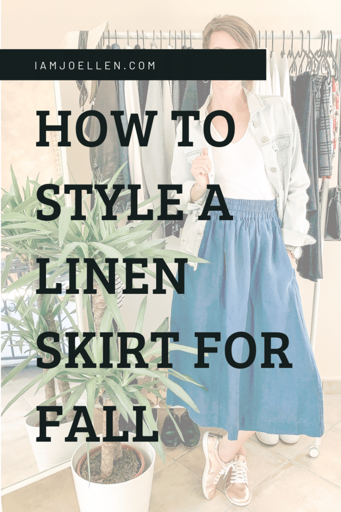 How To Style a Linen Skirt for Fall - Illuminate Beauty