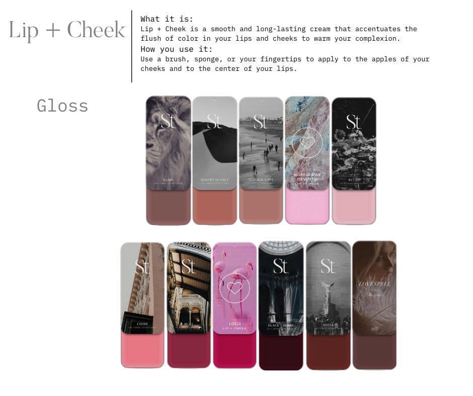 Seint Gloss Lip & Cheek Shades