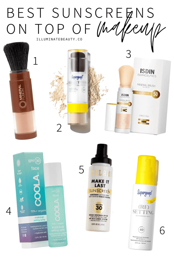 Best Sunscreens on top of makeup