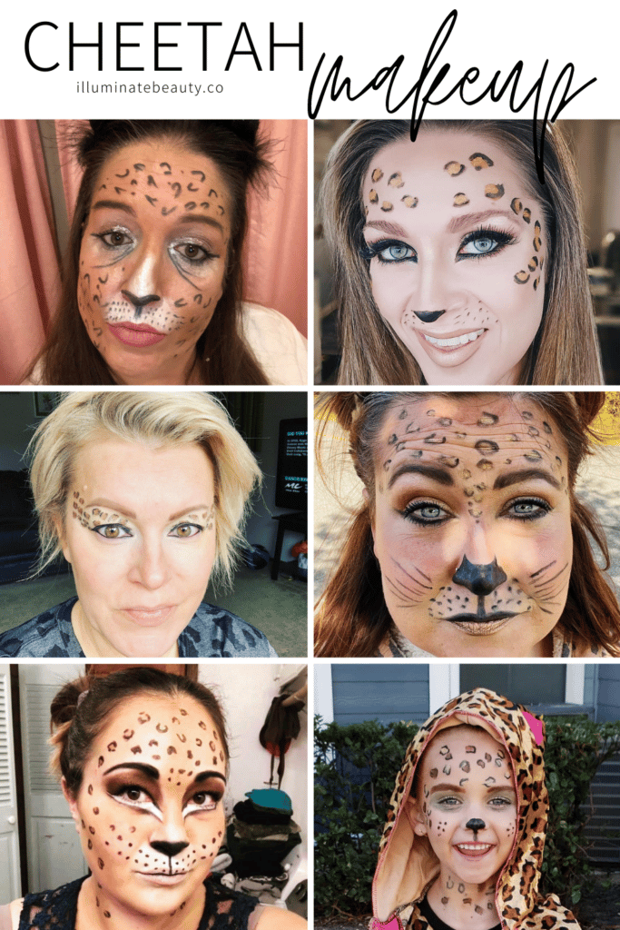 simple cheetah makeup