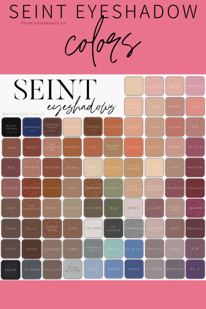 Seint Eyeshadow Colors