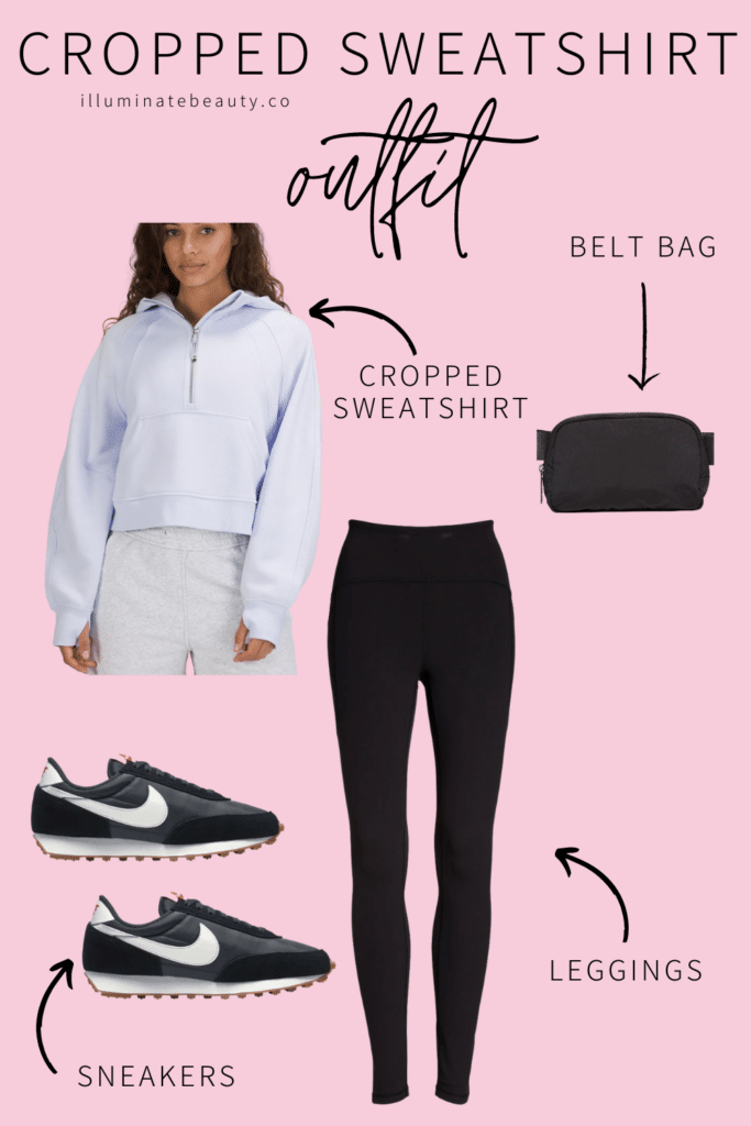 Cropped sweatshirt outfit
