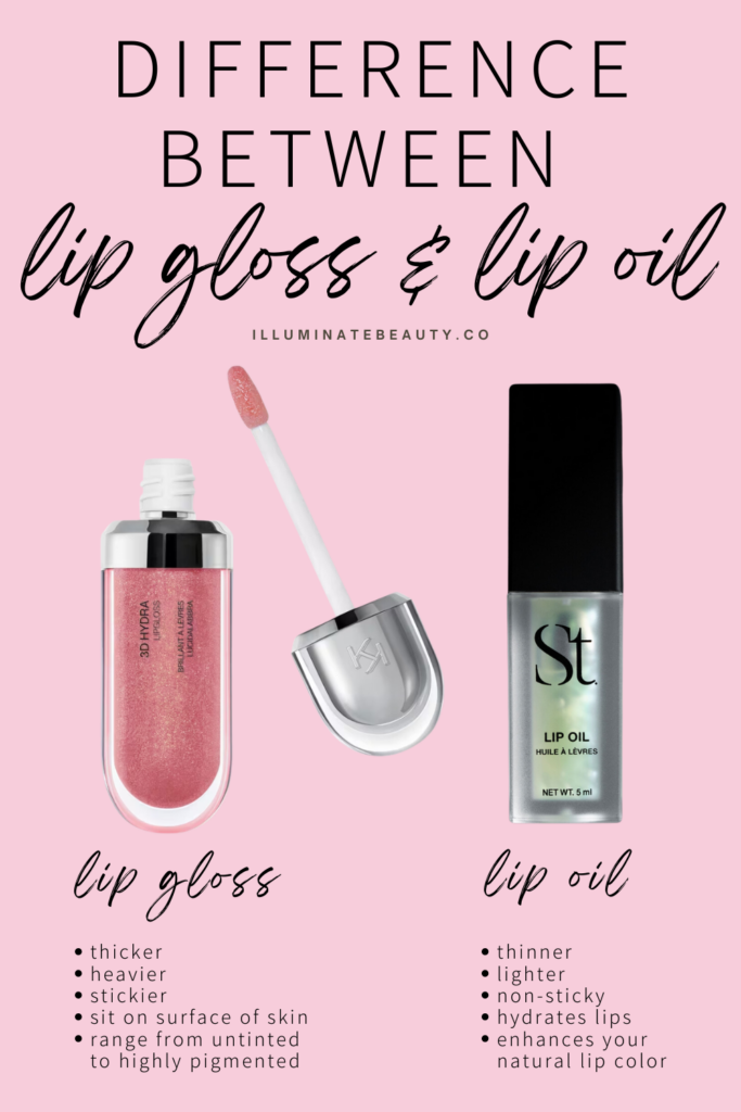 Difference between lip oil and lip gloss