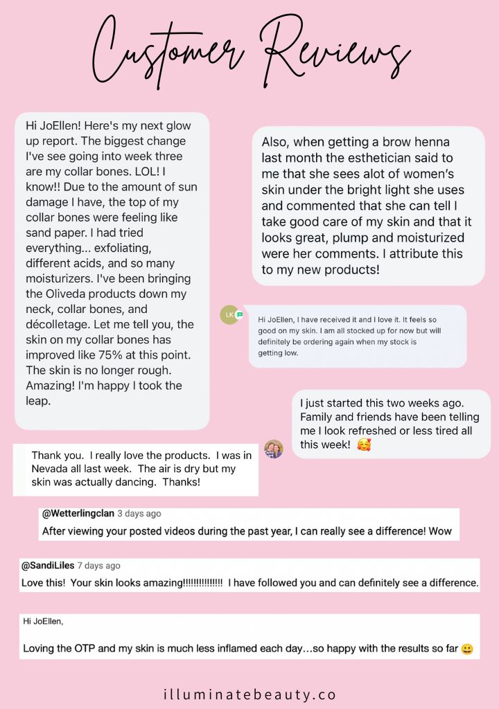 Oliveda Customer Reviews