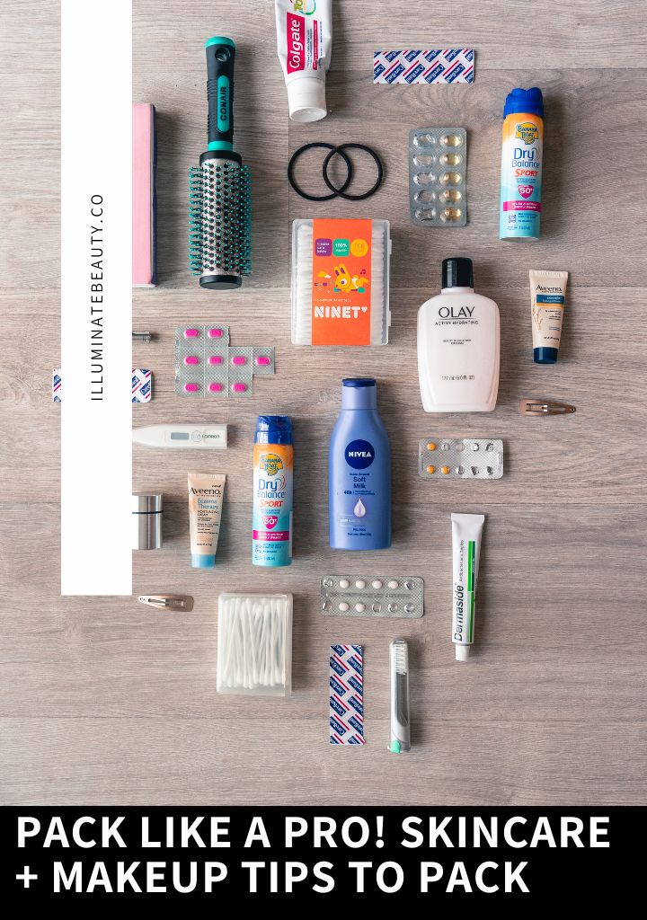 essential skincare packing